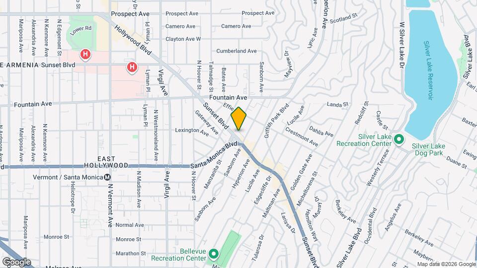 4033 Sunset Blvd Map and Location Details