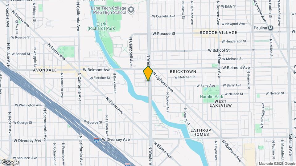 3110 N Western Ave, Unit 1 Map and Location Details