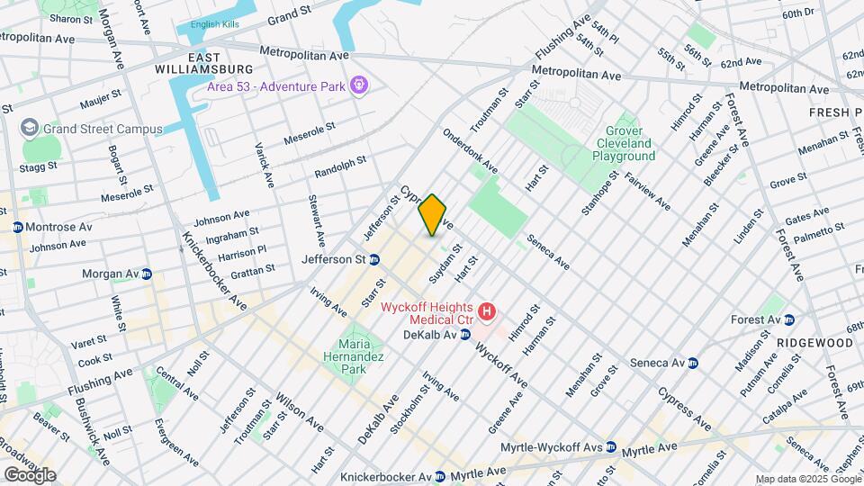 1383 Willoughby Ave Mapa y Detalles de la Ubicación