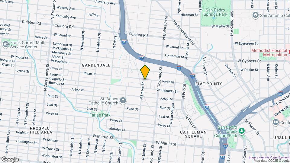 1114 N Brazos St Mapa y Detalles de la Ubicación