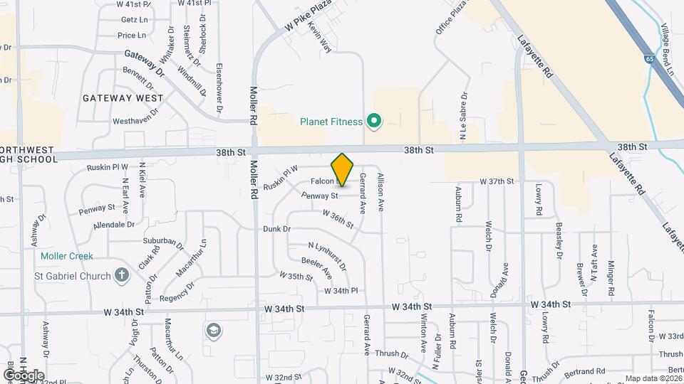 5256 Penway St Map and Location Details