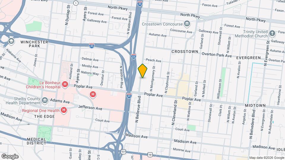 244 N Bellevue Blvd Map and Location Details