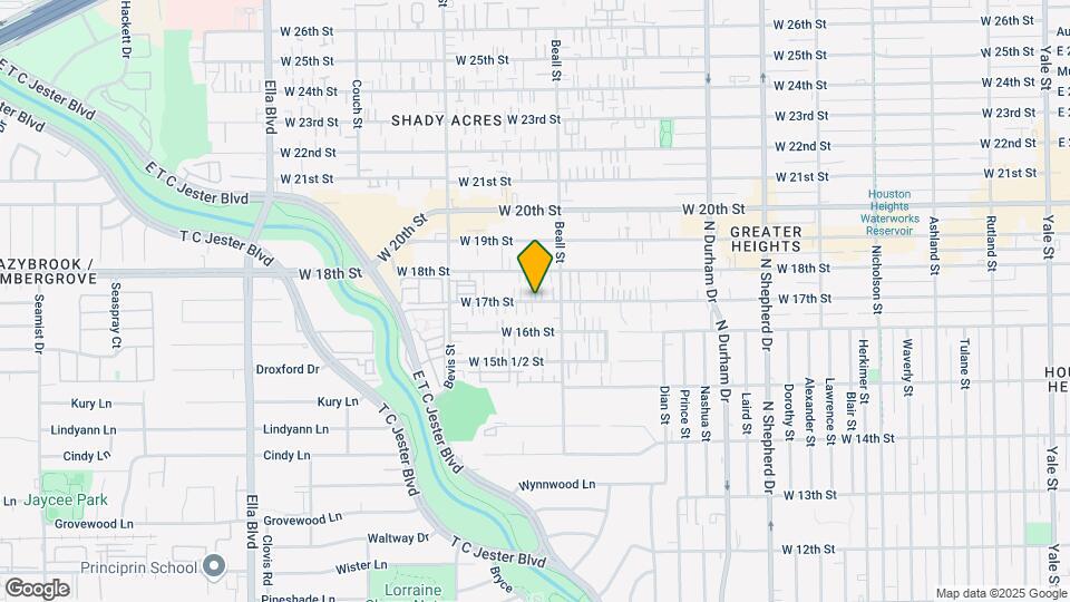 1123 W 17th St Map and Location Details