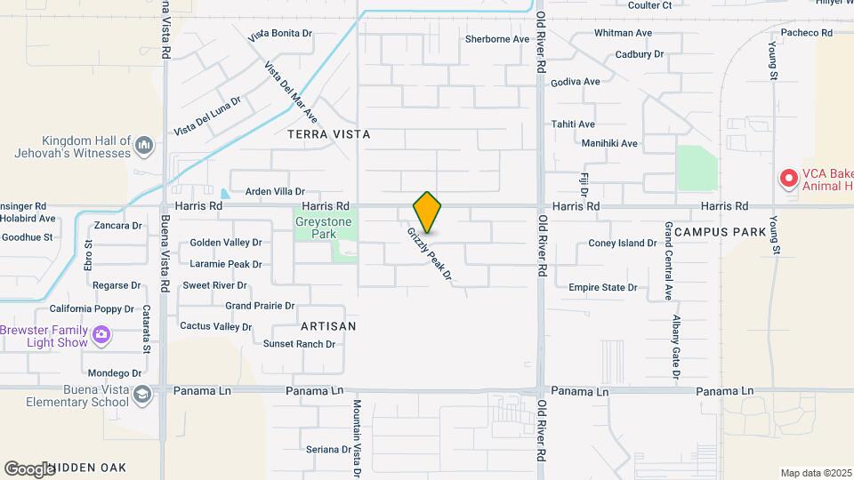 5824 Grizzly Peak Dr Map and Location Details