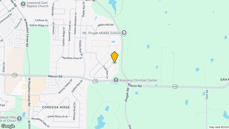 10515 Trailmont Ln Map and Location Details