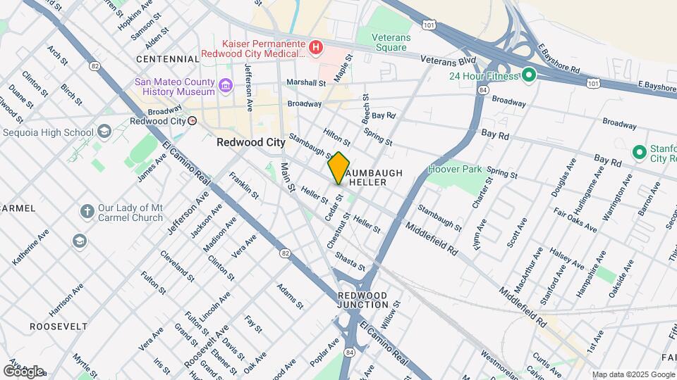 1520 Middlefield Rd Mapa y Detalles de la Ubicación