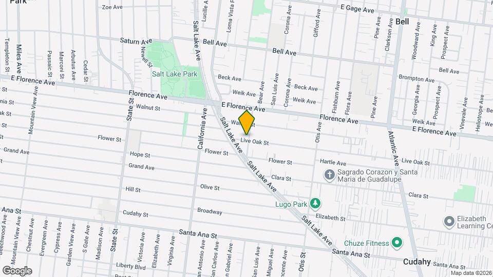 3732 Live Oak St Map and Location Details