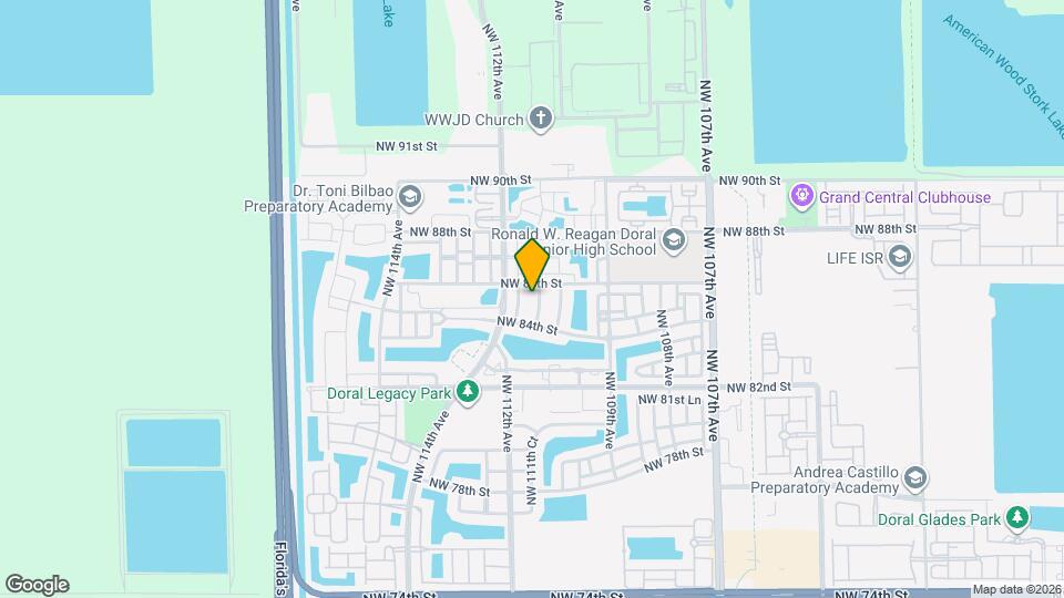 8526 NW 110 Pl Map and Location Details