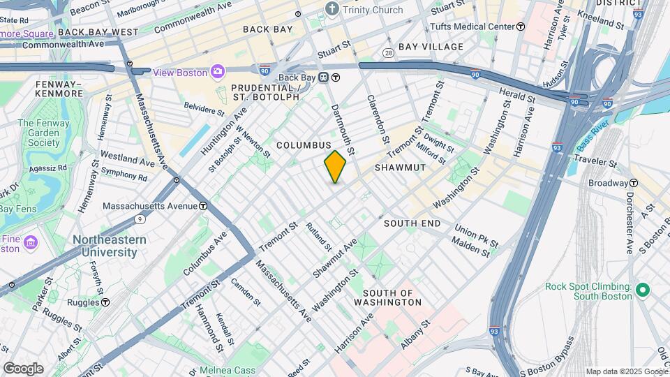 643 Tremont St Mapa y Detalles de la Ubicación