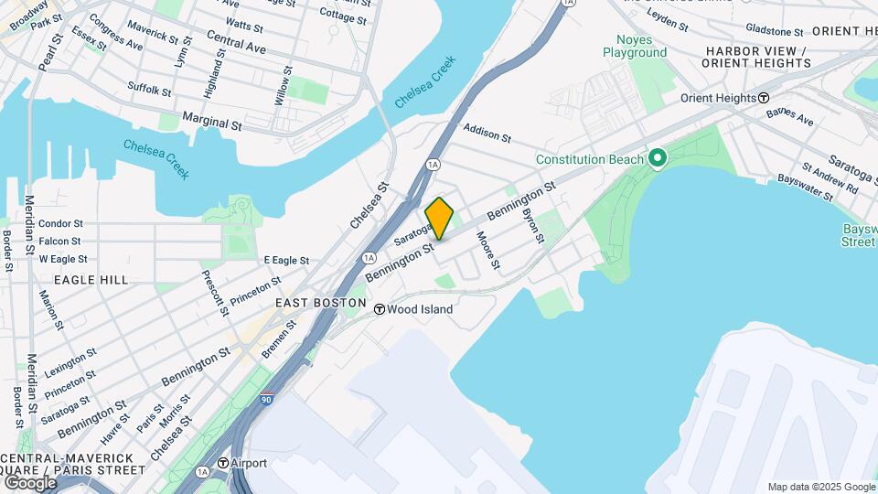 521 Bennington St, Unit #1 Map and Location Details