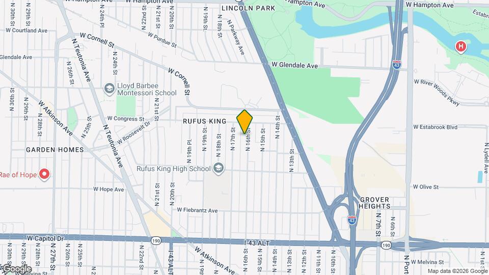 4343 N 16th St Map and Location Details