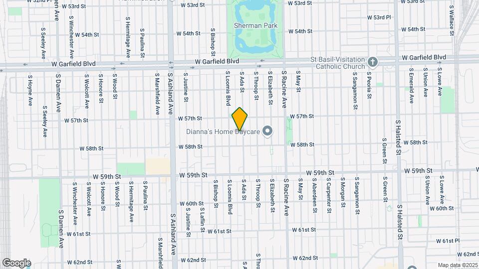 5734 S Ada St Map and Location Details