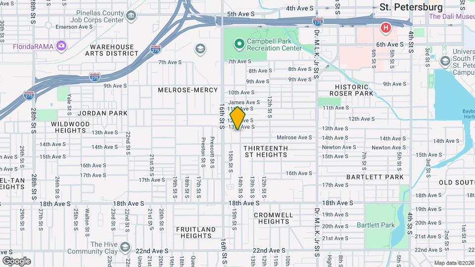 1317 14th St S Map and Location Details