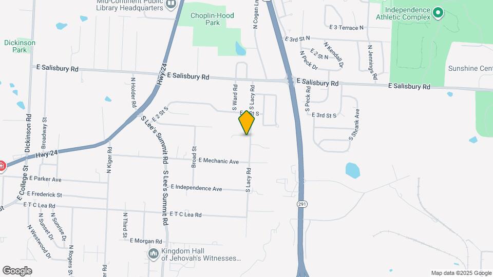 402 S Lacy Rd Map and Location Details