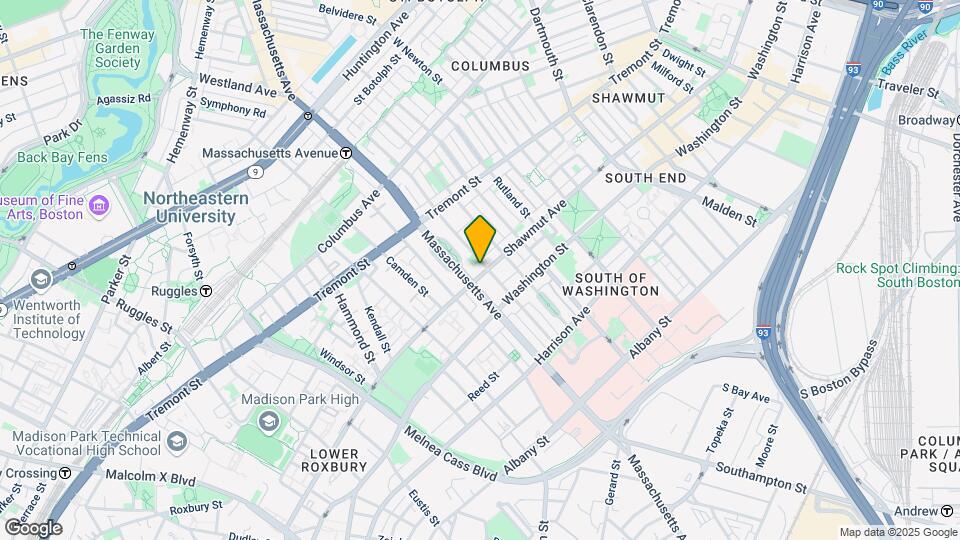 521 Shawmut Ave Map and Location Details