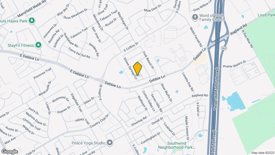 8123 Stowe Springs Ln Map and Location Details