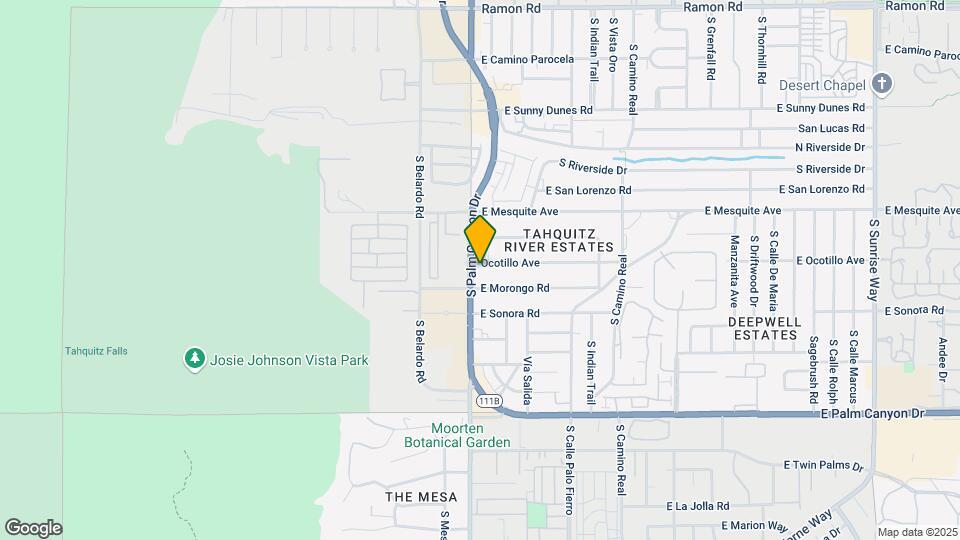 1200 S Palm Canyon Dr Map and Location Details