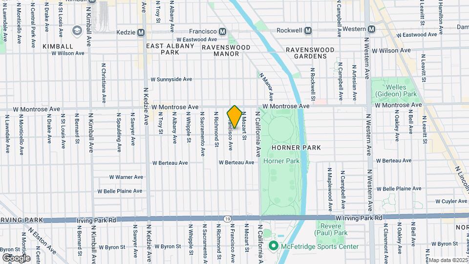 4301 N FRANCISCO Ave Map and Location Details