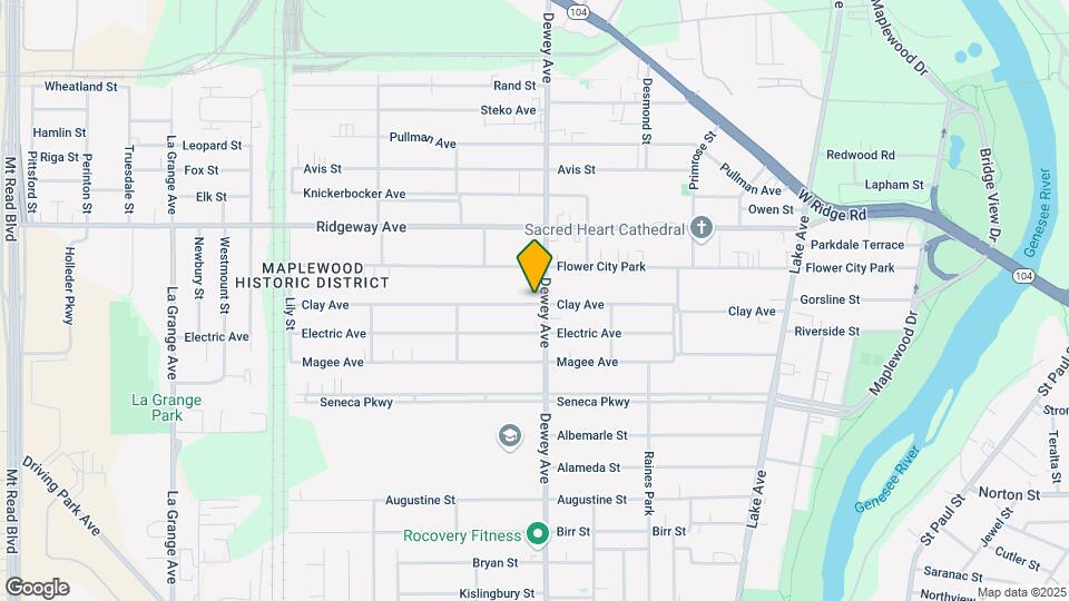 1381 Dewey Ave Map and Location Details