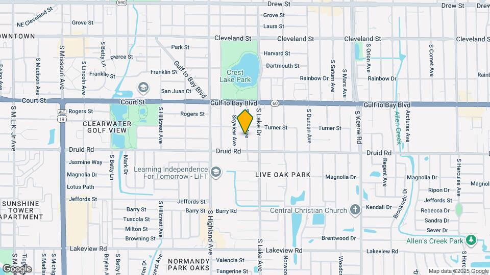 618 S Crest Ave Map and Location Details