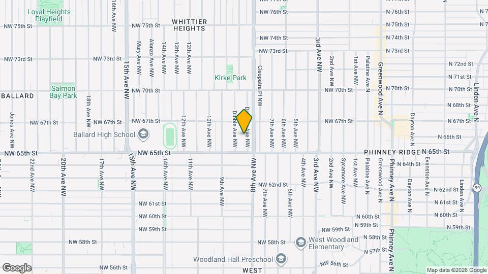 6531 Division Ave NW Map and Location Details