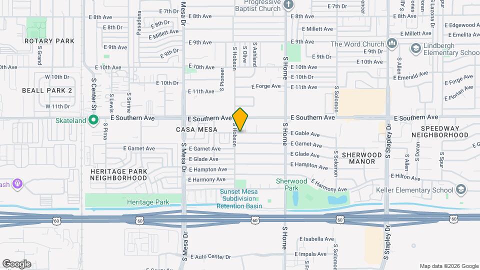 611 E Gable Ave Mapa y Detalles de la Ubicación