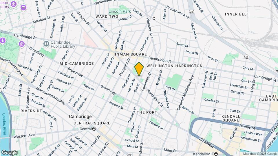 137 Hampshire St, Unit 1 Map and Location Details