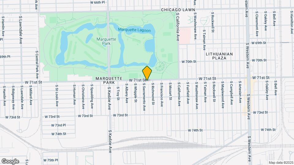 2953 W 71st St-Unit -1R Map and Location Details