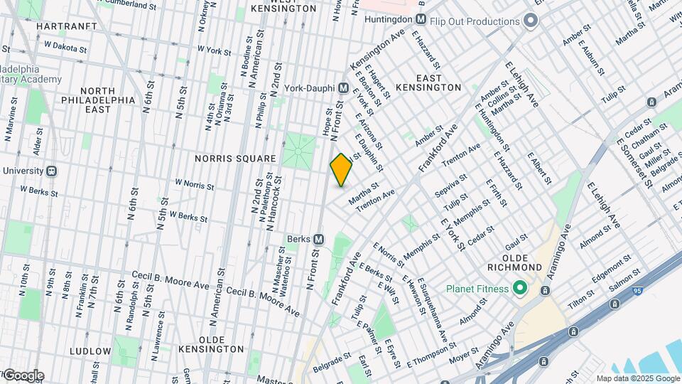 2036 Amber St Map and Location Details