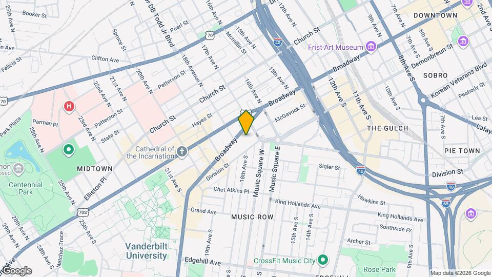 Marston Music Row Mapa y Detalles de la Ubicación