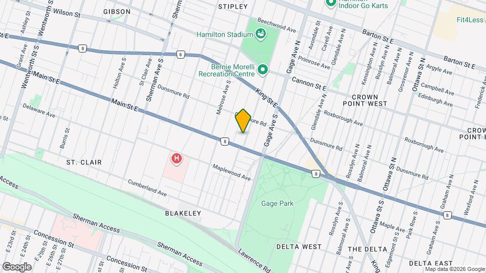 96 Balsam Ave S Map and Location Details