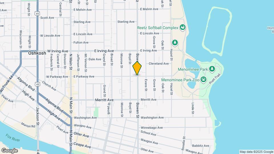 721 E Parkway Ave Map and Location Details