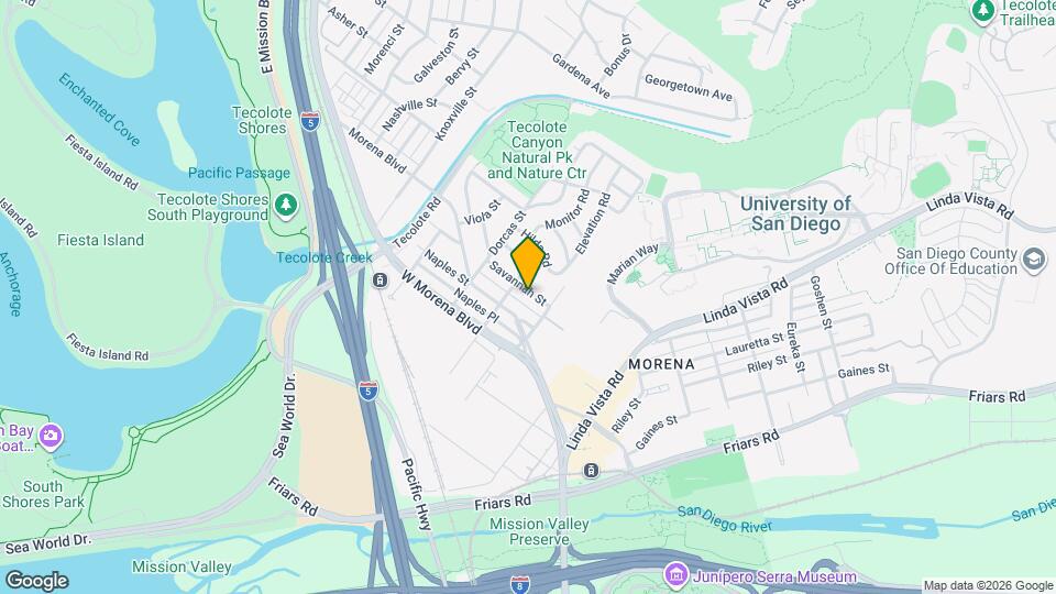 5130 Savannah St Map and Location Details