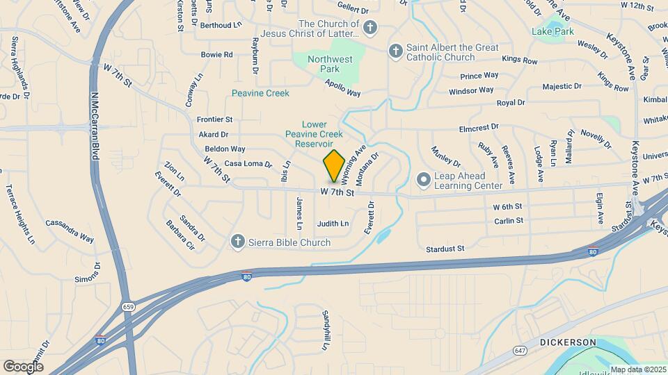 700 Akard Dr Map and Location Details
