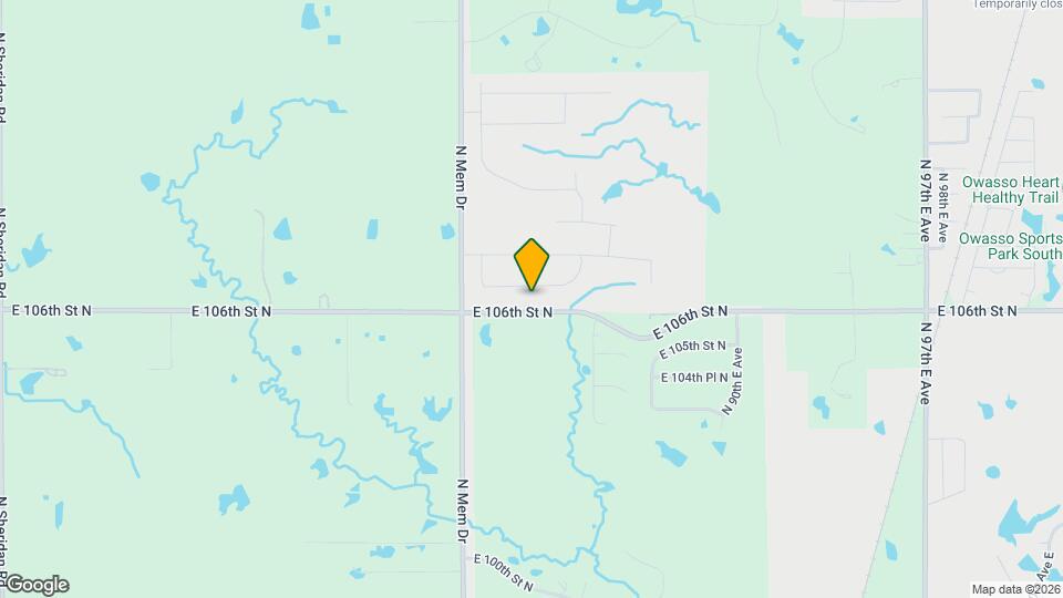 8308 E 106th Pl N Map and Location Details