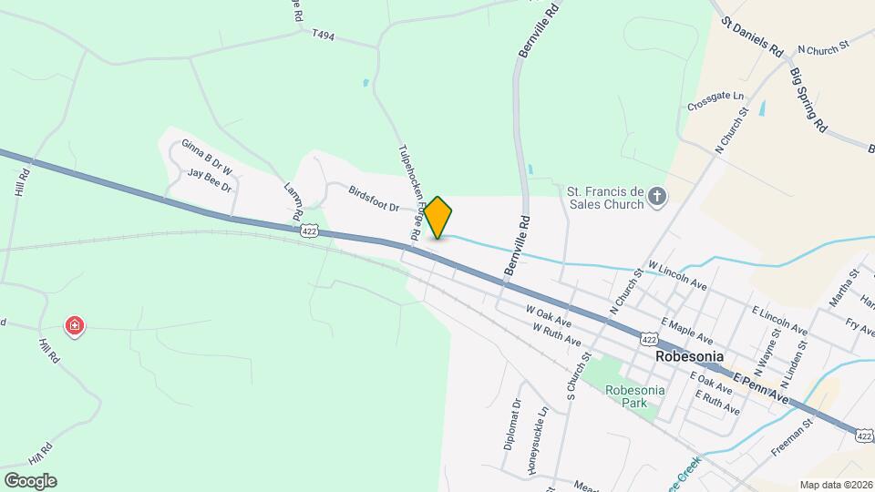 531 W Penn Ave Map and Location Details