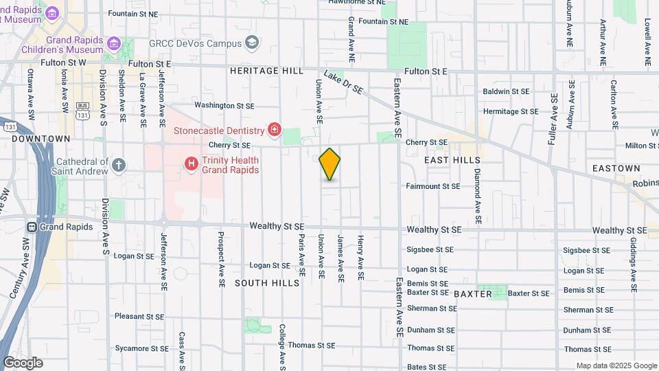611 Evans St SE, Unit 1st Floor Map and Location Details