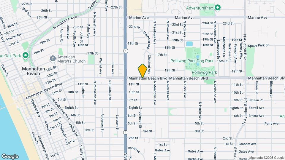 1200 Manhattan Beach Blvd Mapa y Detalles de la Ubicación