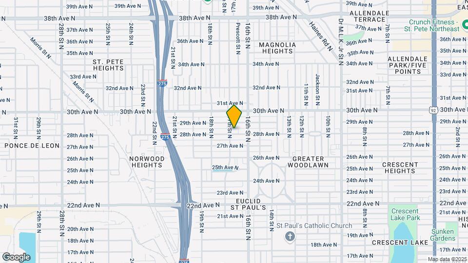 1667 28th Ave N Map and Location Details