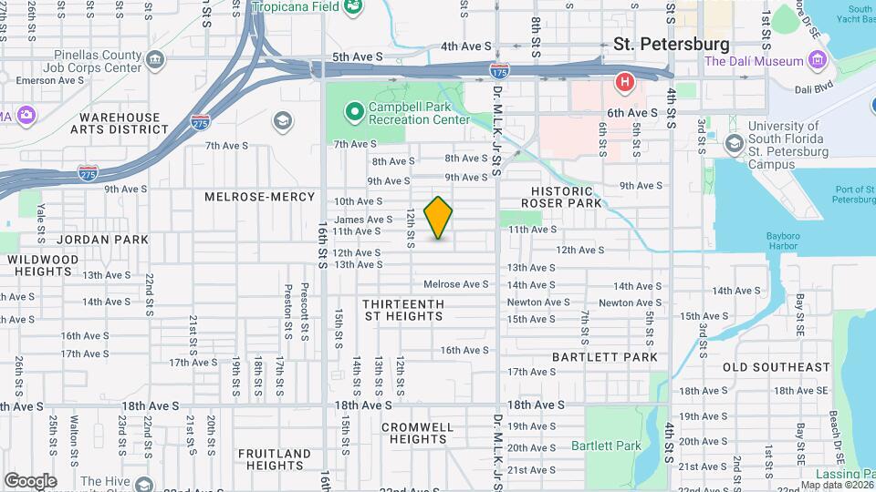 1037 12th Ave S Map and Location Details