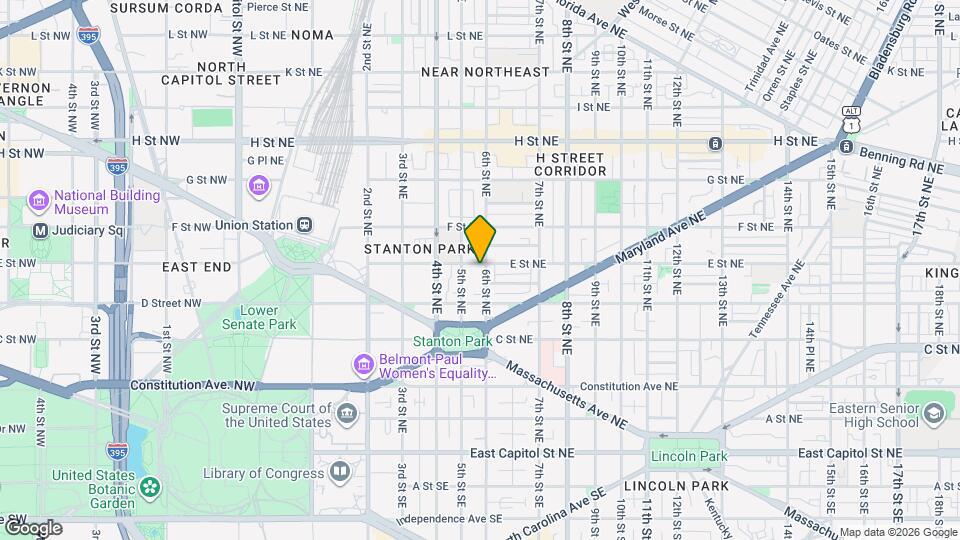 436 6th St NE, Unit 1 Map and Location Details