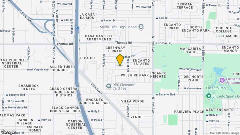 2132 W Virginia Ave Map and Location Details