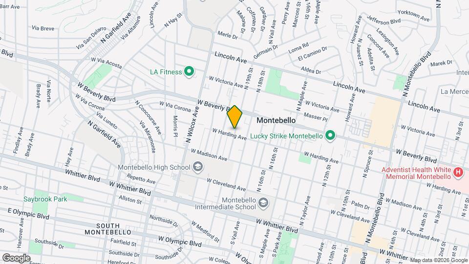 403 N 19th St, Unit Residential apartment in Montebello Map and Location Details