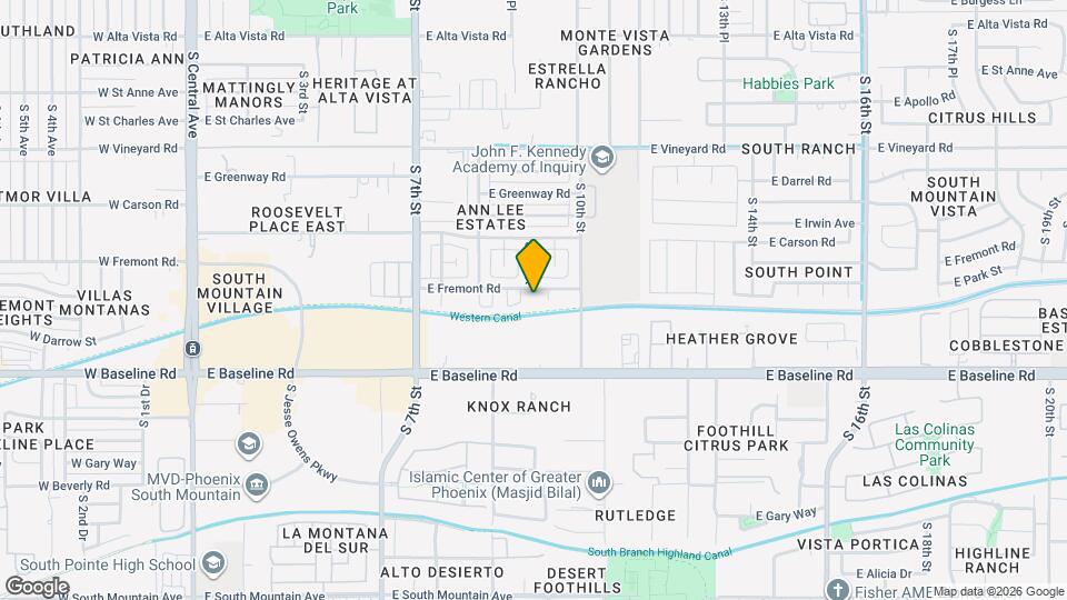 905 E Fremont Rd Map and Location Details