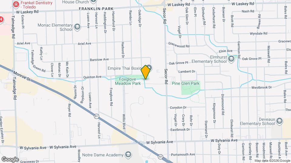 3414 Forest Grove Dr Map and Location Details