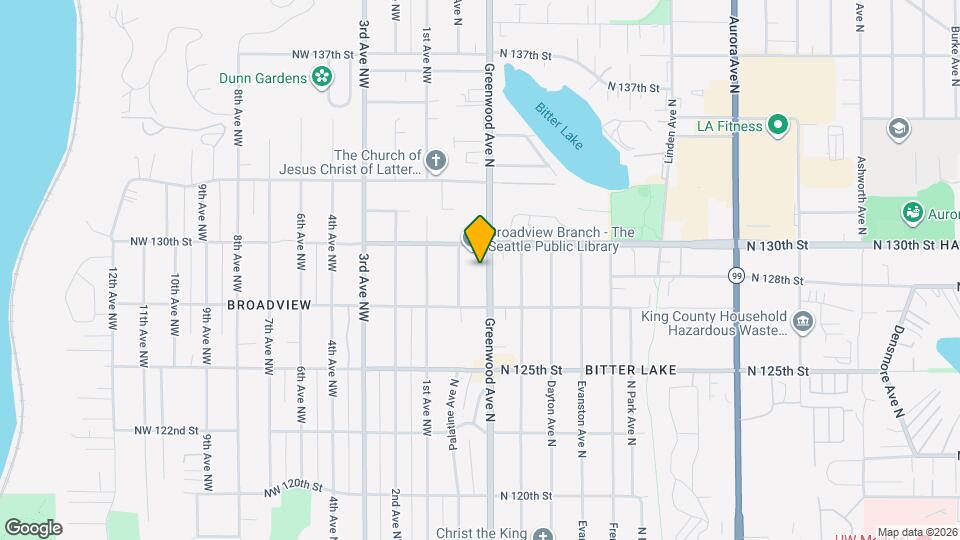 12737 Greenwood Ave N Mapa y Detalles de la Ubicación