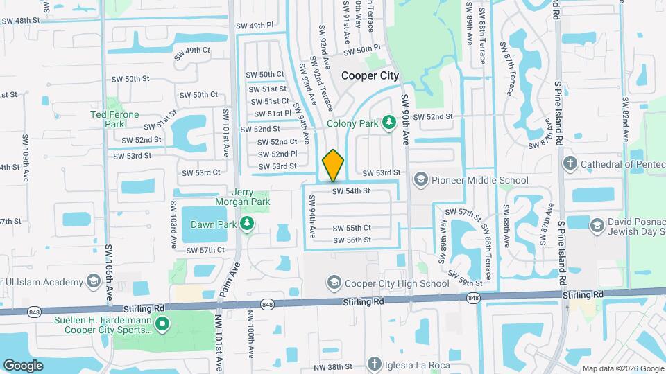 9301 SW 54th St Mapa y Detalles de la Ubicación