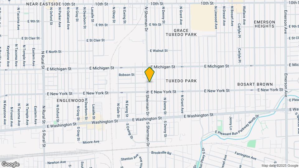 327 N Sherman Dr Map and Location Details