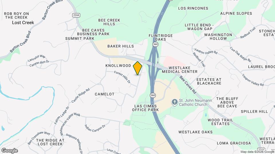 702 Castle Ridge Rd Map and Location Details