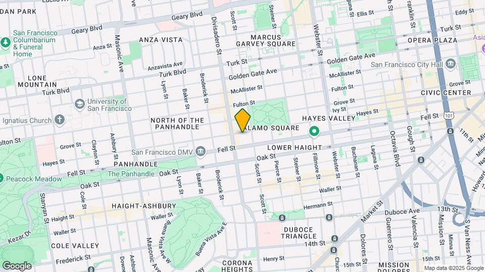 1245 Hayes St Mapa y Detalles de la Ubicación